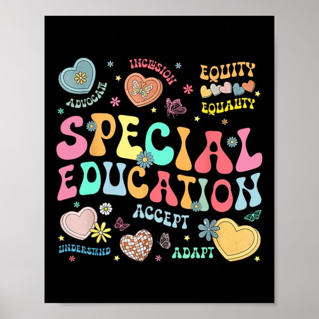 Speciell lärare i inspirationell sped-teach poster (Framsidan)