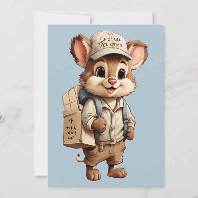 Speciell leverans av kutym Tecknad till alla Tillf Julkort (Framsida)