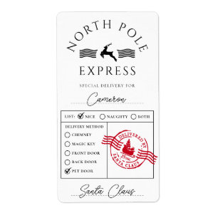 Speciell leverans av North Pole Express Fraktsedel