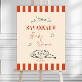 Speciell leverans Baby Shower Välkomstskylt Mall: