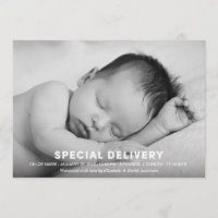 SPECIELL LEVERANS | FÖDELSEMEDDELANDE