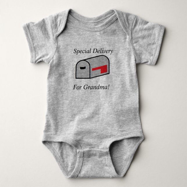 Speciell leverans för Grandma Baby Jersey Bodykost T Shirt (Framsida)