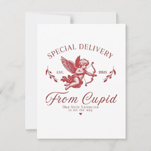Speciell leverans från Cupid Valentine Gravid Mamm Anteckningskort