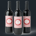 Speciell leverans från jultomten vinflaska etikett<br><div class="desc">En roligt juletikett från Nordpolen vin för att förpacka dina juldrycksgåvor. Designad av Blackberry Boulevard.</div>