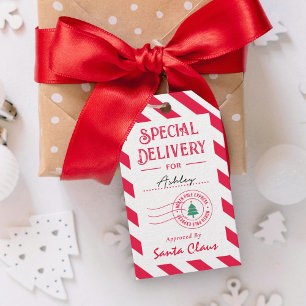 Speciell leverans från jultomtens Juletiketter Presentetikett