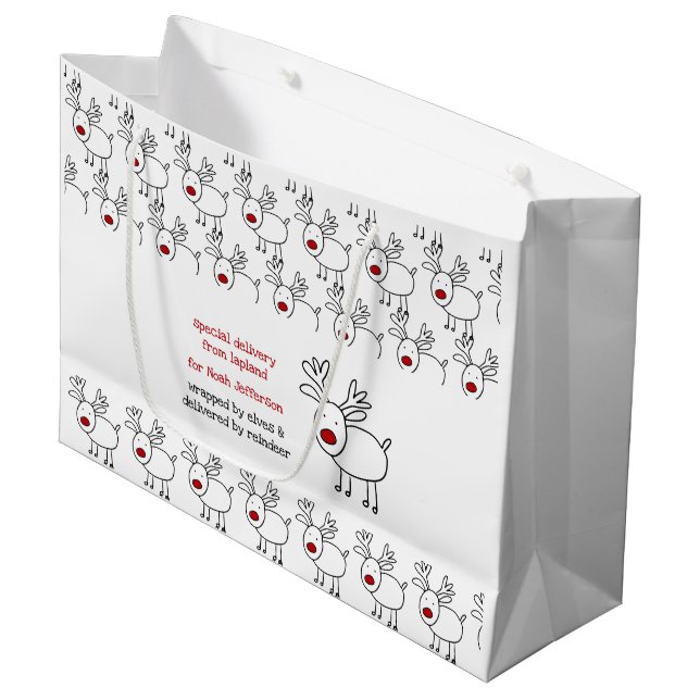 Speciell leverans från Lapland Doodle Reindeer Kid (Framsidan Vinklad)