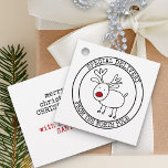 Speciell leverans från North Pole Anpassningsbar S Gåvor Etiketter<br><div class="desc">för barn Juletiketter för personlig. Mallen är utformad så att du kan lägga till namn och julklapp önskemål längst bak i märkrn - exempeltexten lyder "god jul [ditt namn] med kärlek från tomten". Frimärke stil har en doodel teckning av en röd renar som är inramad med "SPECIELL LEVERY FRÅN NORDSPOLEN"....</div>