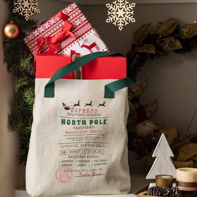 Speciell leverans | från Santa North Pole Tygkasse (Skapare uppladdad)