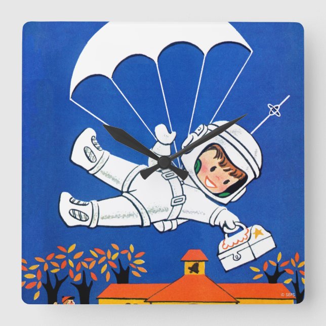 Speciell leverans fyrkantig klocka (Framsida)