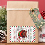 Speciell leverans i julklapp från Sant Rektangulärt Klistermärke<br><div class="desc">Speciell julleverans från tomten</div>