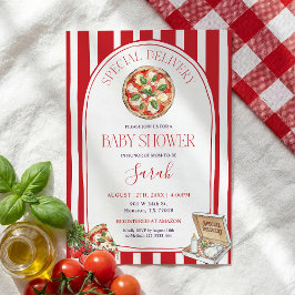 Speciell leverans italiensk baby shower inbjudningar