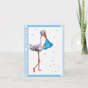 Speciell leverans - kort för Grattisar - pojke