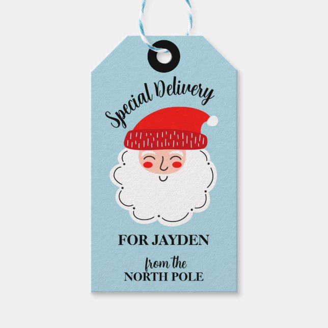 Speciell Leverans - Nordpoljulen Presentetikett (Framsidan)