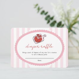 Speciell Leverans Pizza Baby Shower Tilläggskort