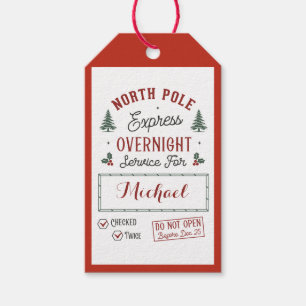 Speciell leverans Presentkort från Tomte Nordpol Presentetikett