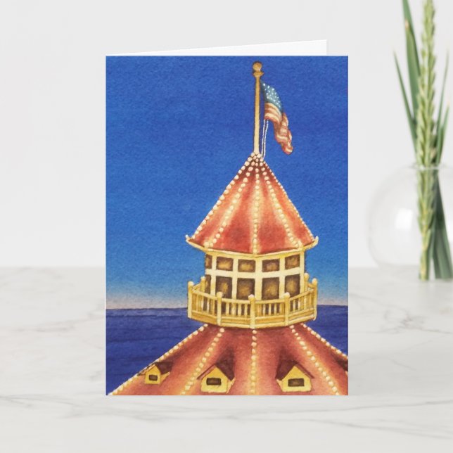 "Speciell leverans" Ursprunglig vattenfärgsfärg Helgkort (Framsida)