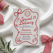Speciell leverans Whimsical Baby Shower Inbjudan