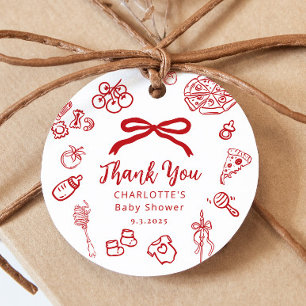 Speciell Leverans Whimsical Bow Tack Gåvor Etiketter