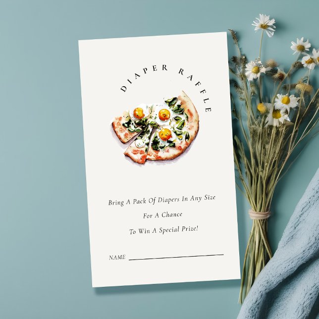 Speciell leveranskläder med pizza-blöjor för babys tilläggskort (Skapare uppladdad)