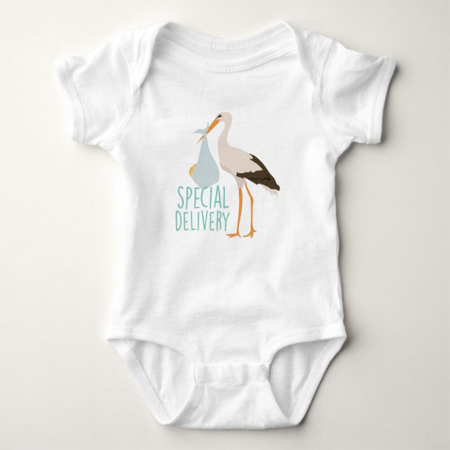 Speciell leveransStork T Shirt (Framsida)