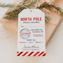 Speciell leveranstagg från Tomte från Nordpolen