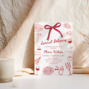 Speciell levererans babyvisningsprogram - Temapart Inbjudningar
