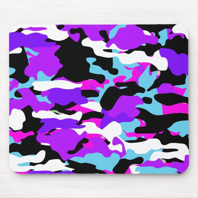Speciell Lila Camo Mousepad Musmatta (Framsidan)