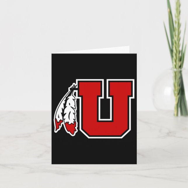Speciell Logotyp Utah Utes Sticker Kort (Framsida)