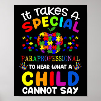 Speciell medvetenhet om paraprofessionell autism poster