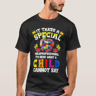 Speciell medvetenhet om paraprofessionell autism t shirt