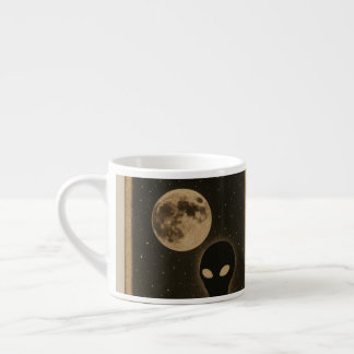 Speciell mugg Retro Alien-uppräkning Espressomugg