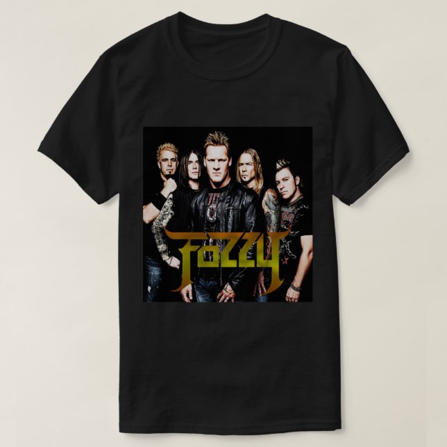 Speciell Music sten band Fozzy Band Redeki Trendin T Shirt (Design framsida)