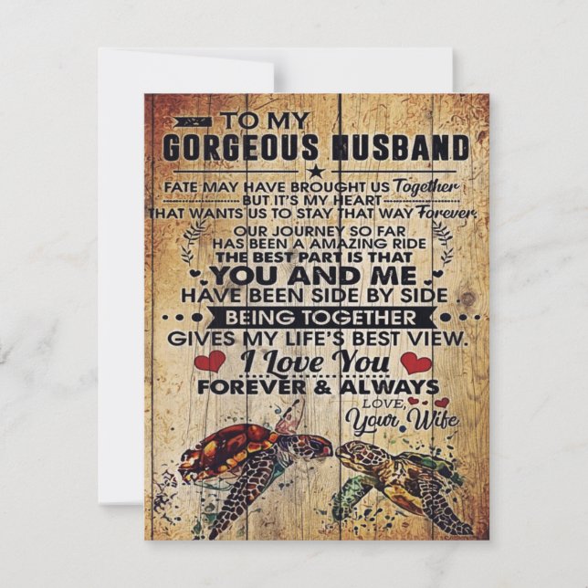 Speciell närvaro för Pappa | till mitt Make Brev | Inbjudningar (Framsida)