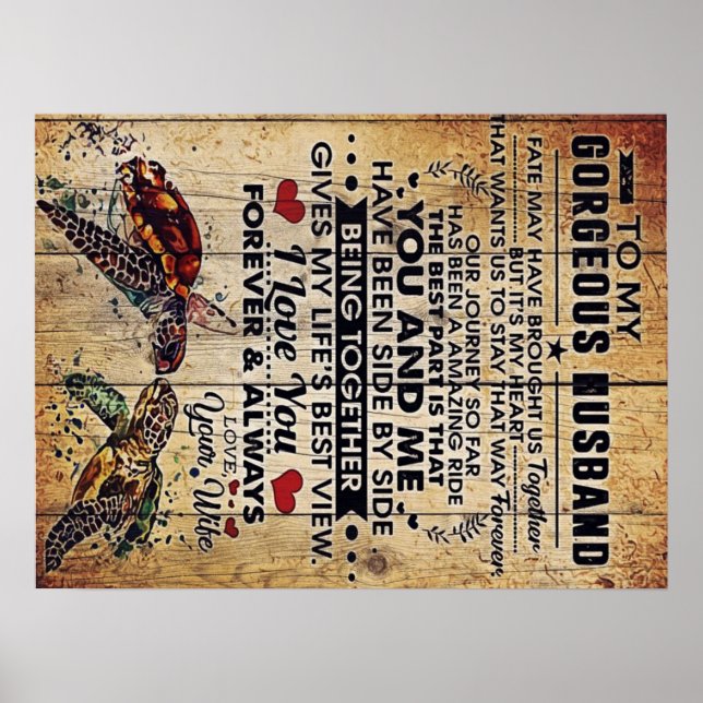 Speciell närvaro för Pappa | till mitt Make Brev | Poster (Framsidan)