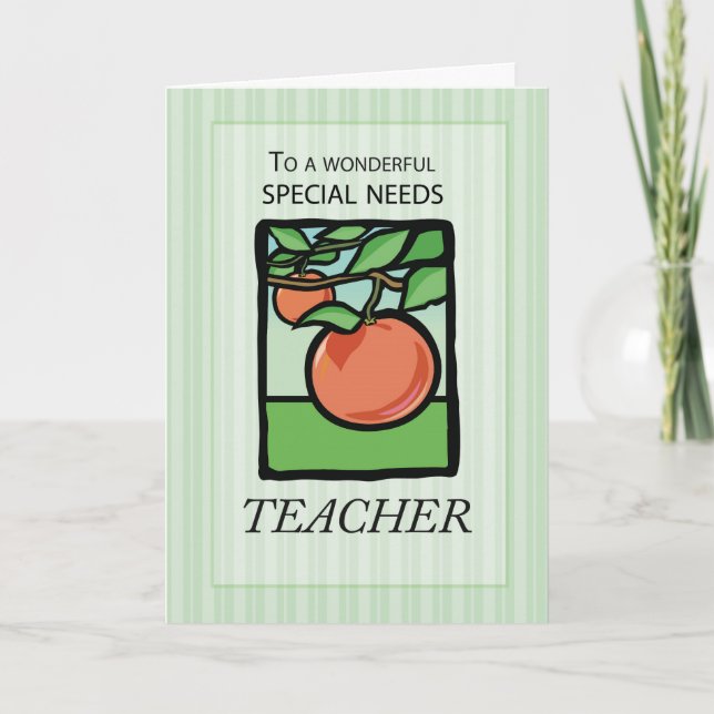 Speciell Needs Teacher Tack, Apple Tack Kort (Framsida)