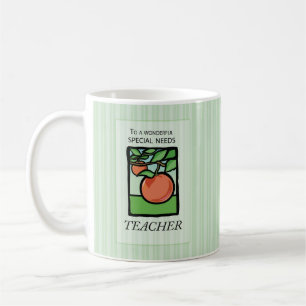 Speciell Needs Teacher Tack Gift Mugg, Apple Kaffemugg