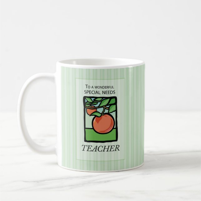 Speciell Needs Teacher Tack Gift Mugg, Apple Kaffemugg (Vänster)