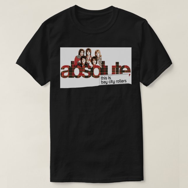 Speciell nuvarande Band Bay City Rollers Music Ste T Shirt (Design framsida)