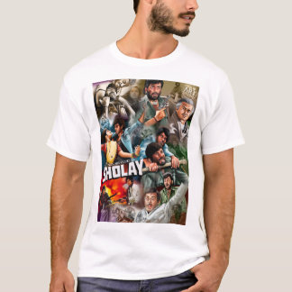 Speciell nuvarande sholay-målning t shirt