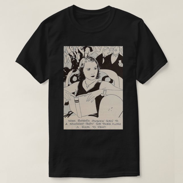 Speciell Nuvarande Stanwyck Drama Barbara Actress  T Shirt (Design framsida)