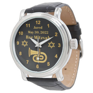 Speciell order Pub Mitzvah Watch, Euphonium Theme Armbandsur