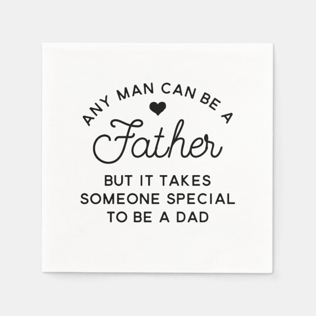 Speciell Pappa-offertdesign Pappersservett (Framsidan)