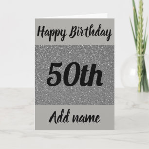 Speciell personlig 50-årsdagskort kort