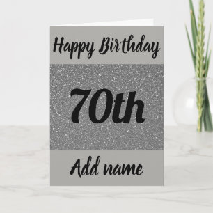 Speciell personlig 70-årskort kort