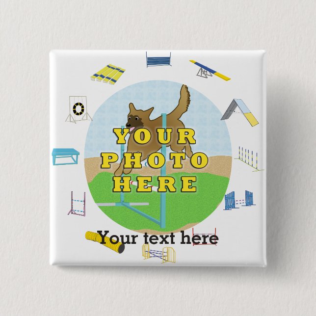 Speciell personlig Hund Knapp (Framsida)