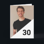 Speciell Personlig Photo Son 30års födelsedag Kort<br><div class="desc">Speciell Personlig Photo Son 30års födelsedag, en unik design som gjorts för vem som helst som tittar något speciellt för sin son på sin födelsedag. Designen innehåller ett foto på anpassningsbarna framtill med anpassade text som du kan anpassa, så tveka inte att anpassa den för att göra din egen födelsedagsinbjudan....</div>