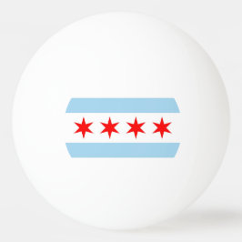 Speciell ping pong boll med Flagga Chicago City