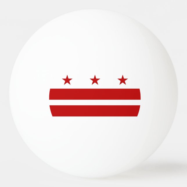 Speciell ping pong boll med Flagga från Washington (Baksidan)