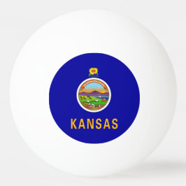 Speciell ping pong boll med Flagga Kansas-staten