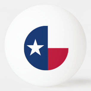 Speciell ping pong boll med Flagga of Texas, USA